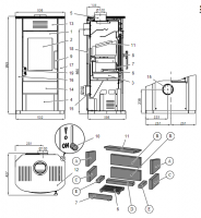 piec kominkowy Haas Sohn Salerno II antracyt